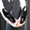 Fashion 2024 Men's Genuine Leather Shoes Business Dress Elegant Gentleman Oxford Shoes Simple British Style Wedding Shoes Banquet Shoes