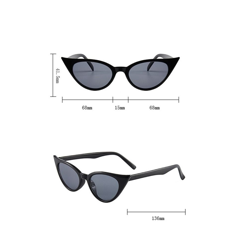 Stylish Small Frame Cat Eye Shape Sunglasses Colorful UV 375 Protection Sun Protection Sun Eyeglasses 90s Eyeglasses for Women