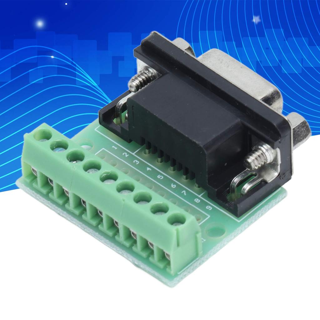 DB9 Female Terminal Breakout Board 9-Positionen-Schraubadapter für RS232 RS485-Anschluss