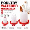 1.5L 8L 15L Poultry Drinker Feeder Plastic Water Container Durable Bird Chick Waterer  Chicken Coop