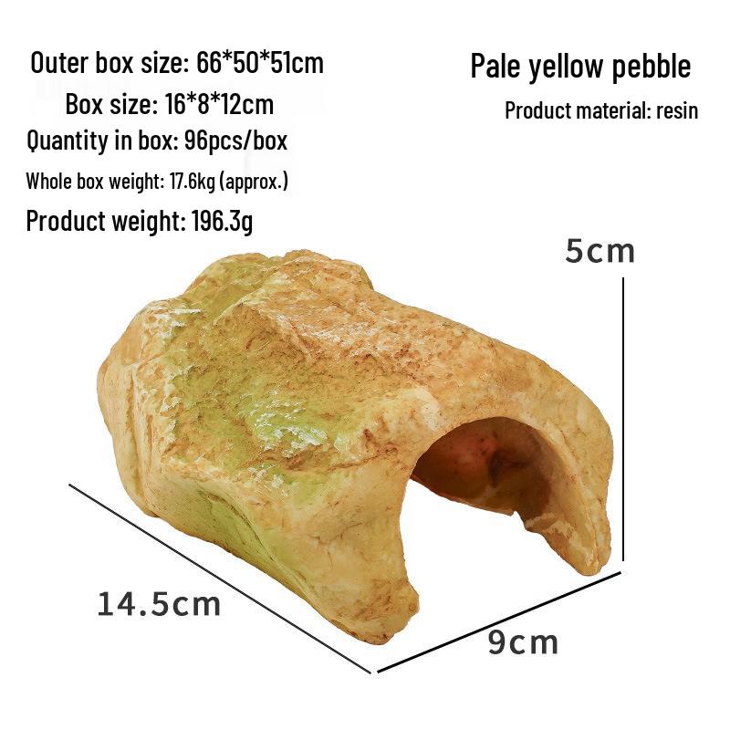 Sonnendeck & Kletterplattform für Schildkrötenbecken mit Steigung und Reptilienhöhlen-Ornament