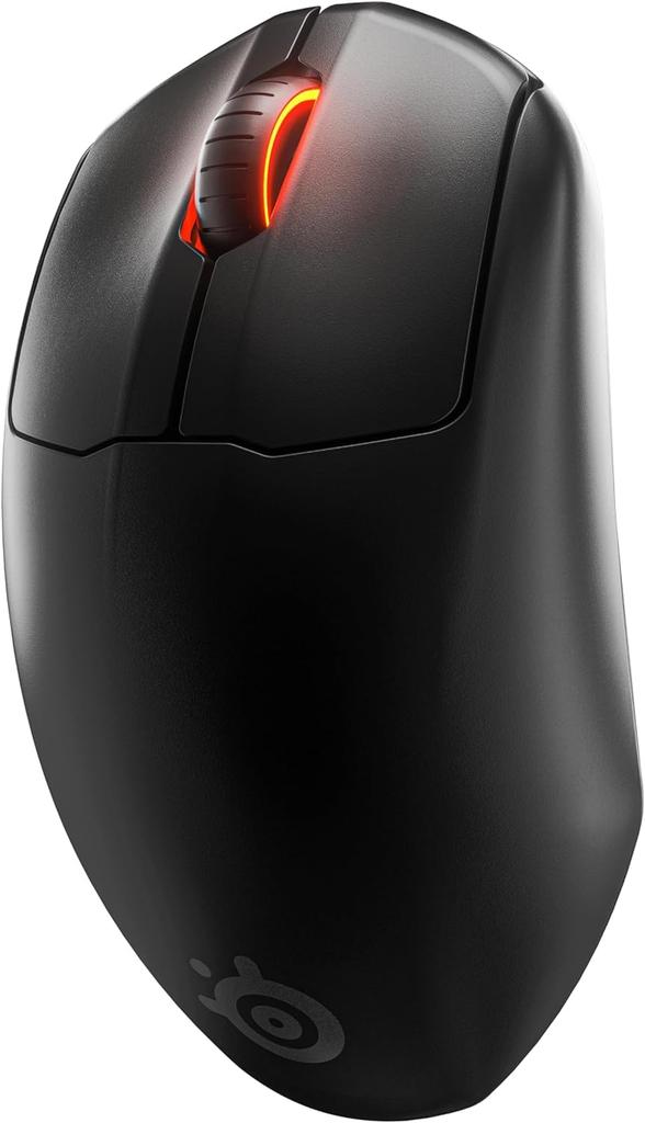 SteelSeries Prime Wireless Wireless Gaming Fast Ergonomic Fast 100 Hours of Customizable and Prestige OM Switches Mouse, Pro-Gamer Design,