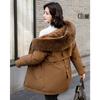 Autumn and Winter Parka Mid To Long Down Coat, Cotton Jacket Adding Velvet and Thickening Cotton Coat, Warm and Casual Cotton Jacket