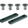TRUSCO Vise with Jaw and Fixing Screw Set Multi-Combination TMCV-125 (TMCV-125KB)
