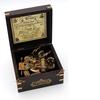 Replica van Astrolabium-look Messing Sextant ingebouwde Kompas met Hardhouten Doos. Nautische woondecoratie cadeau-ideeën maritiem instrument