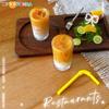 2Pcs Miniature Dollhouse Mini Butter Latte Coffee Cup Mini Drinks Model Ornaments DIY Decoration great for daily use