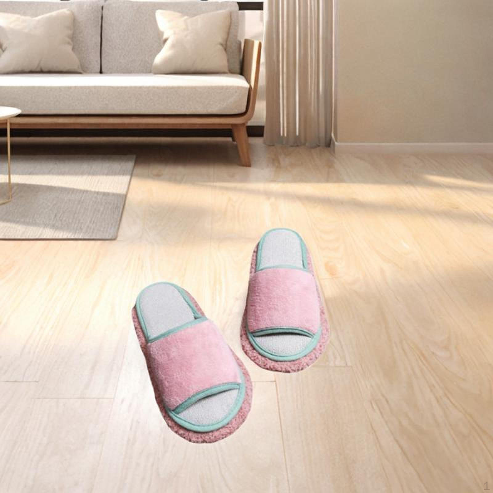 

Чистящие тапочки для швабры, домашние тихие портативные мягкие чистящие тапочки для чистки швабры Pink Green_24.5cm