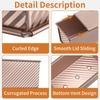 Rectangle Loaf Pan with Lid 1lb Non-Stick Bread Baking Pan Carbon Steel Corrugated Toast Box Toast Mold for Oven Baking Tool