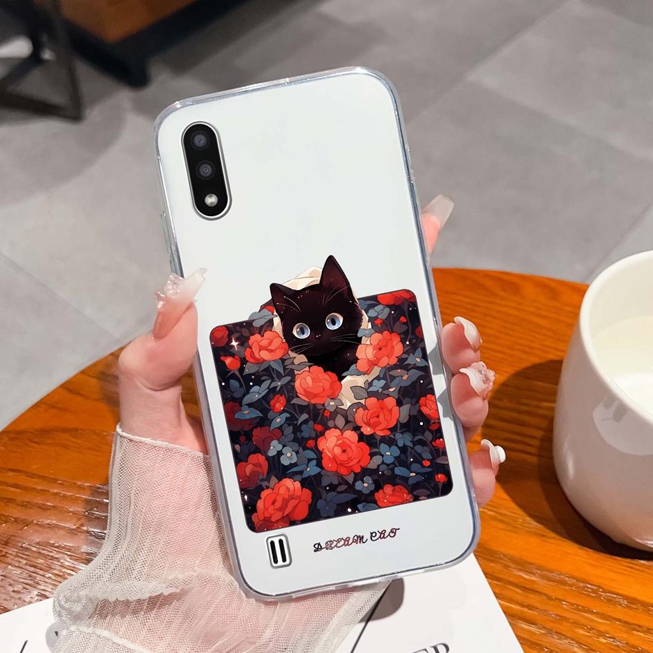 New Cases For Samsung A01 A02 A02S A03 Core A04 A04E A10 A10E A10S A11 A12 A13 A14 A21 A22 New Pink Wings Pattern Silicone High Shockproof For Samsung