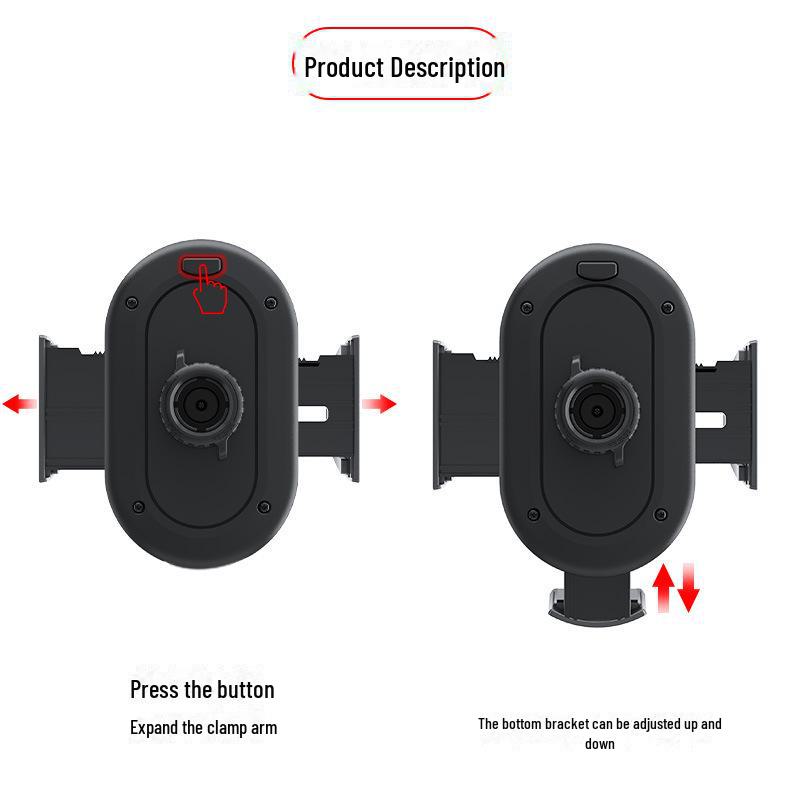 Adjustable Suction Cup & Air Vent Car Phone Holder