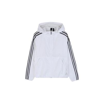 Damen Windjacke mit Drei-Streifen-Print Oberbekleidung Weiß EH3901