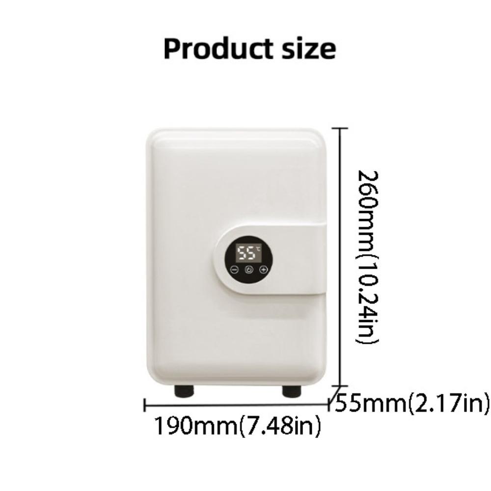 

Smart Touch Display Instant Electric Water Heater Thermostatic Bath Geyser Water Heater Bath Use EU Standard белый