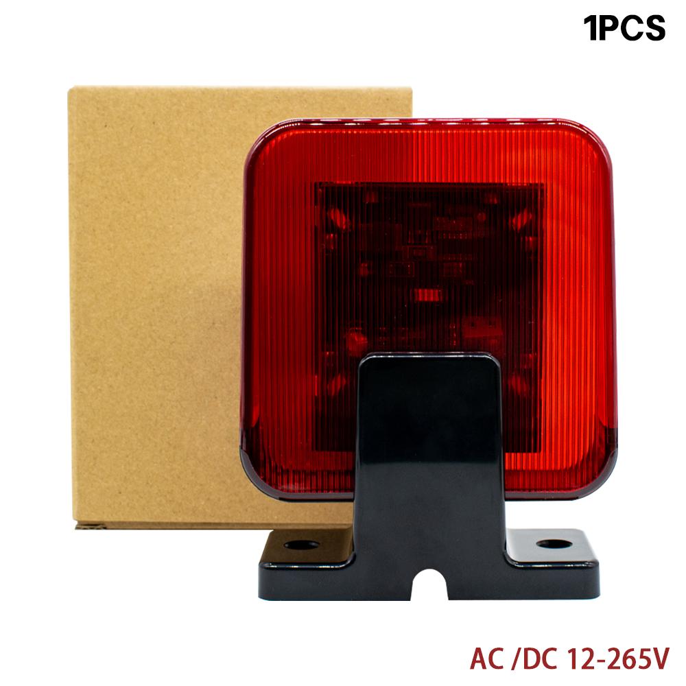 LED Wall Mount Emergency Strobe Light – Outdoor 12V 24V 220V Universal Flashing Signal Alarm  Warning Lamp