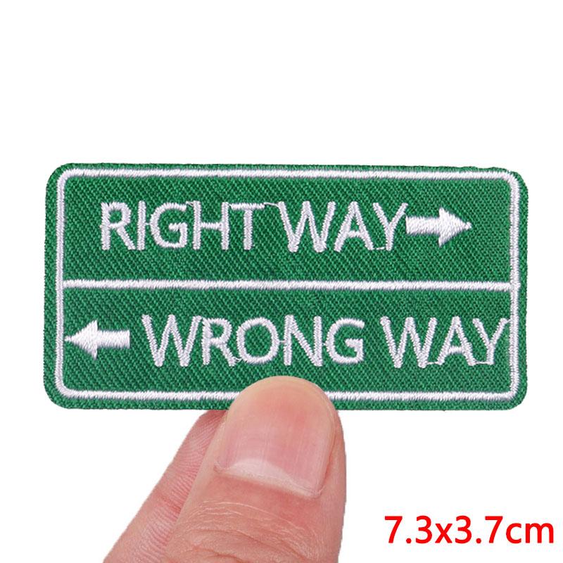 Take It Easy Patches Letter Slogan Embroidery Patch Diy Iron On Patches For Clothing Jacket Sew Applique Cartoon Letter Patches