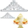 2PCS Crown Biscuit Cutter Set Crown Shape Cupcake Decorating Gumpaste Mould Kitchen Baking Tools for Dough Clay