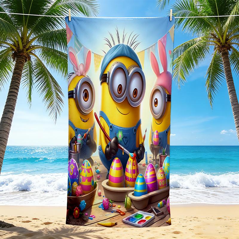 1Pc Easter Egg Adventure Beach Towel Quick Dry Multiuse For Beach Pool Gym Yoga Home Travel Christmas Halloween Xmas Gift S1268