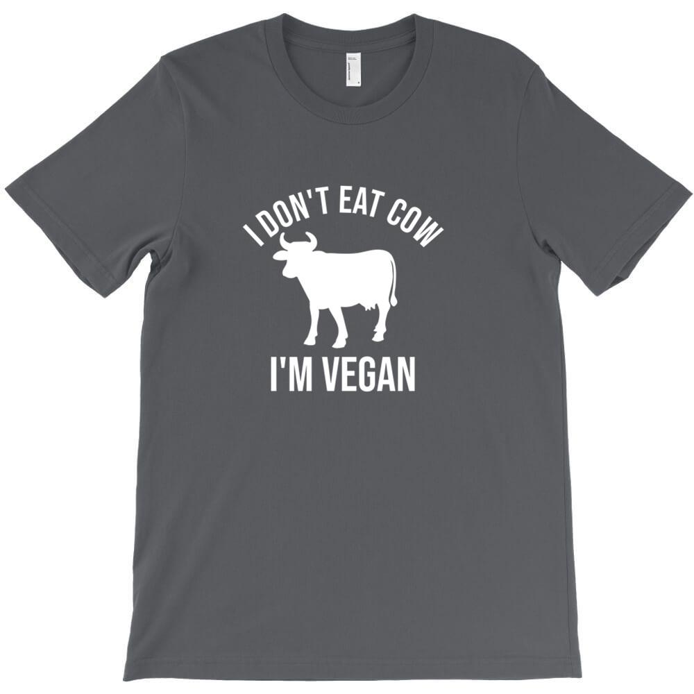 I Don T Eat Cow I M Vegan T Shirt Casual T Shirts Hombre Heisenberg Short