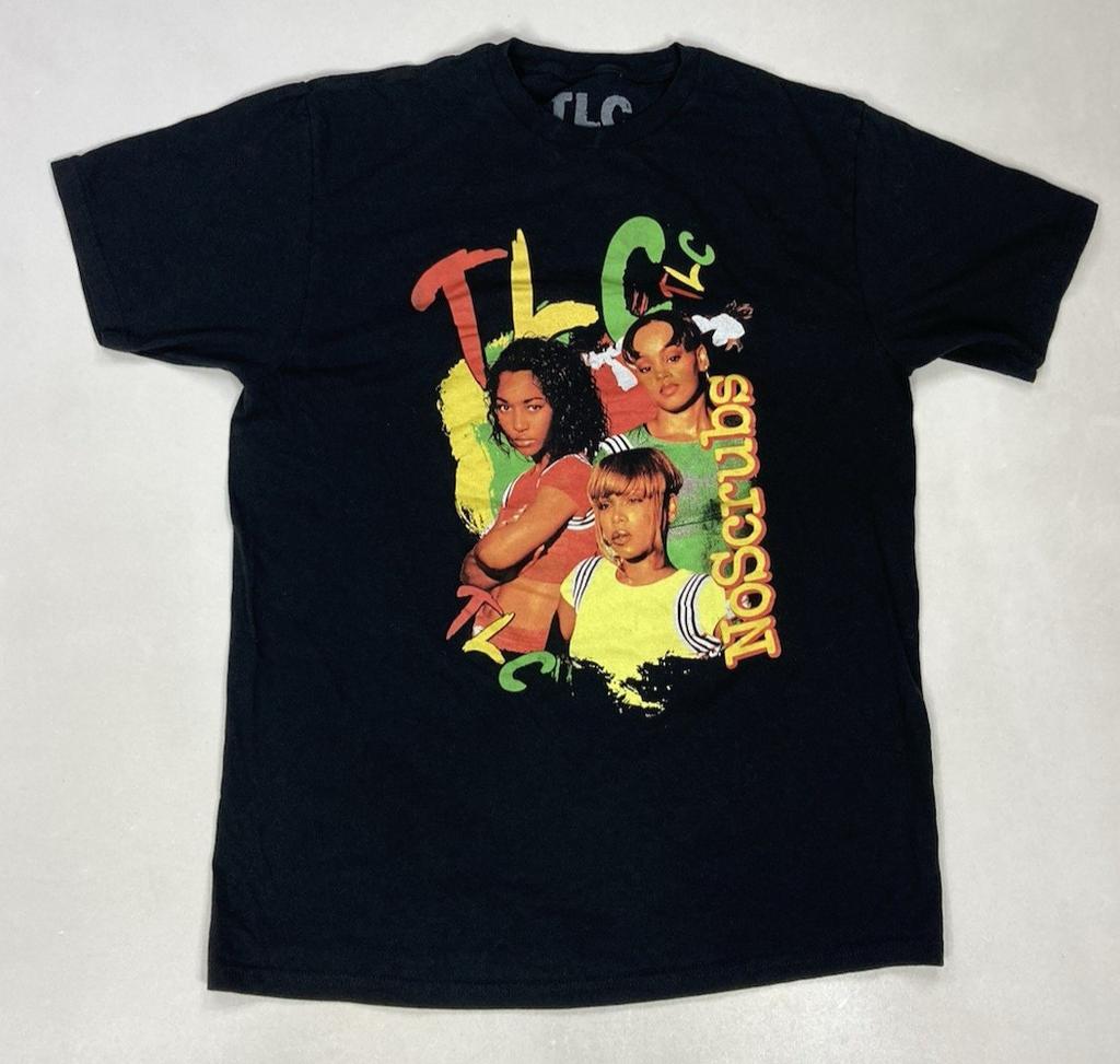 TLC Noscrubs Graphic T-shirt Men Large Black Short Sleeve Music