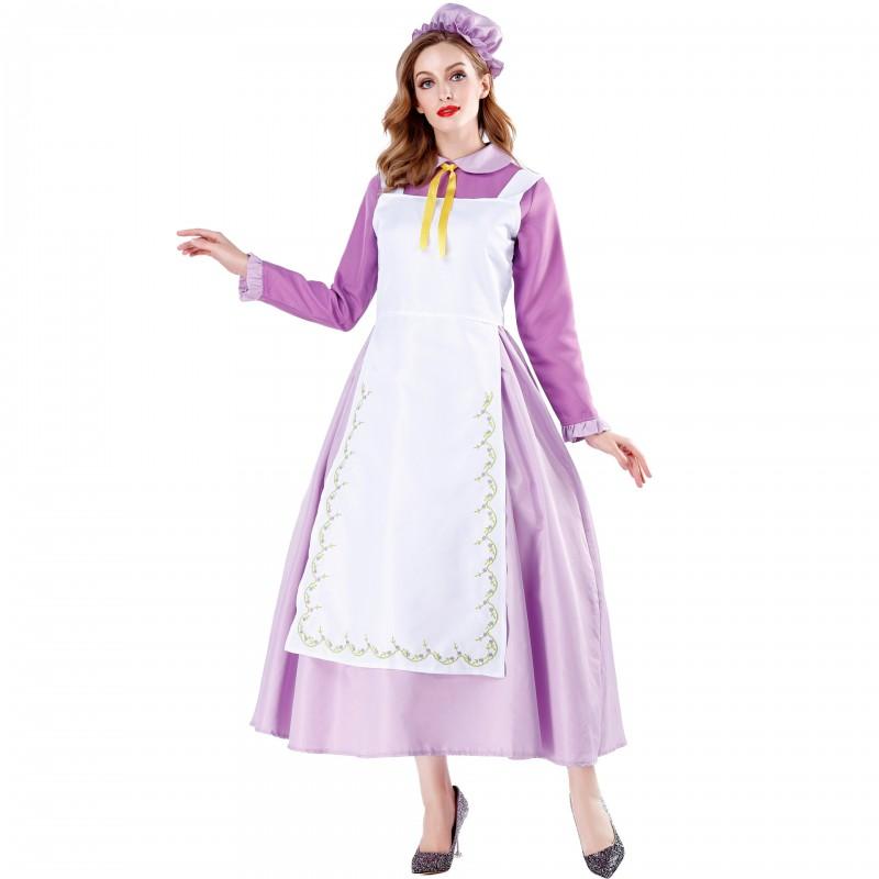 M-XL Halloween Costume Maid Dress Cosplay Party Stage Performance