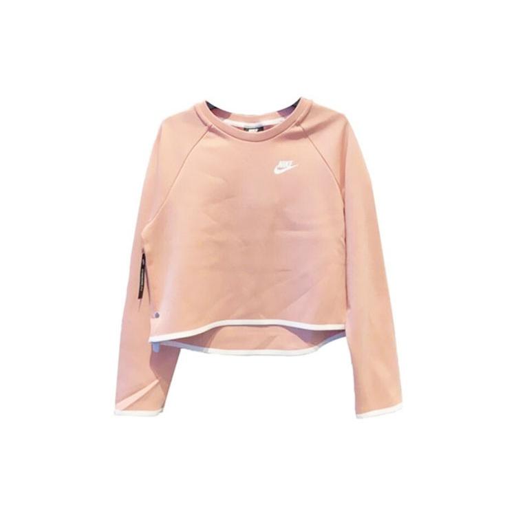 (WMNS) AS W Nike Sportswear TCH FLC Crew PINK QUARTZ Women s BV3452-606 S