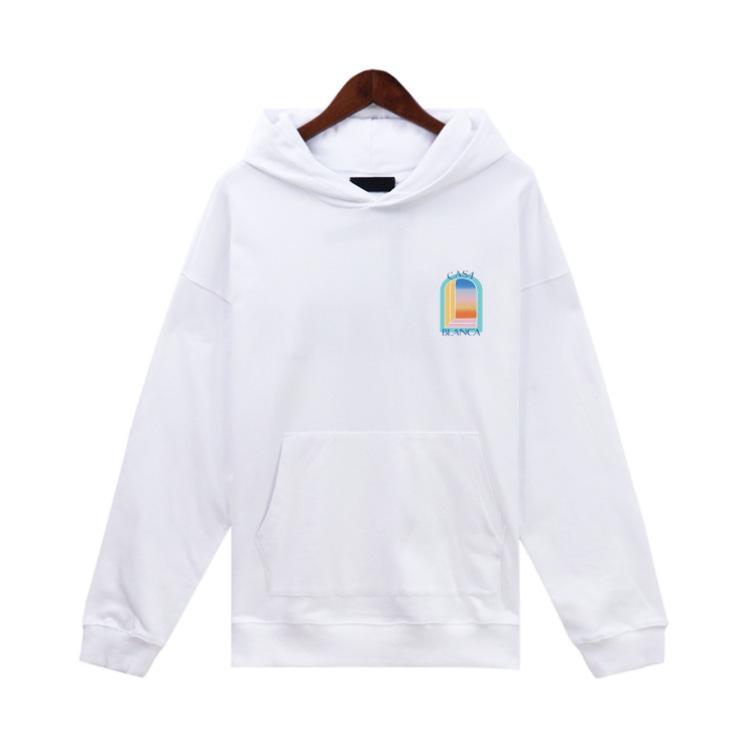 Unisex Trendy European & American Loopback Hooded Sweatshirts - Autumn/Winter, Featuring Loose Casablanca Style