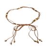 Bohemian Waist Rope Belt With Wooden Beads For Casual Summer Festival Wear