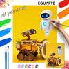 Robot Lovers Oil Paint Digital Painting Art Kit FillIn Painting Home Decor