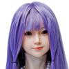 100% Silicone Sex Doll Head Standard Wig Suitable for 130-180CM Solid Dolls Body M16 and Standard Bolts 2 Connection Methods GJ-ZP004