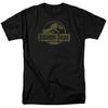 Jurassic Park Distressed Logo T Shirt Mens Licensed Dinosaur Movie Tee Rex Black