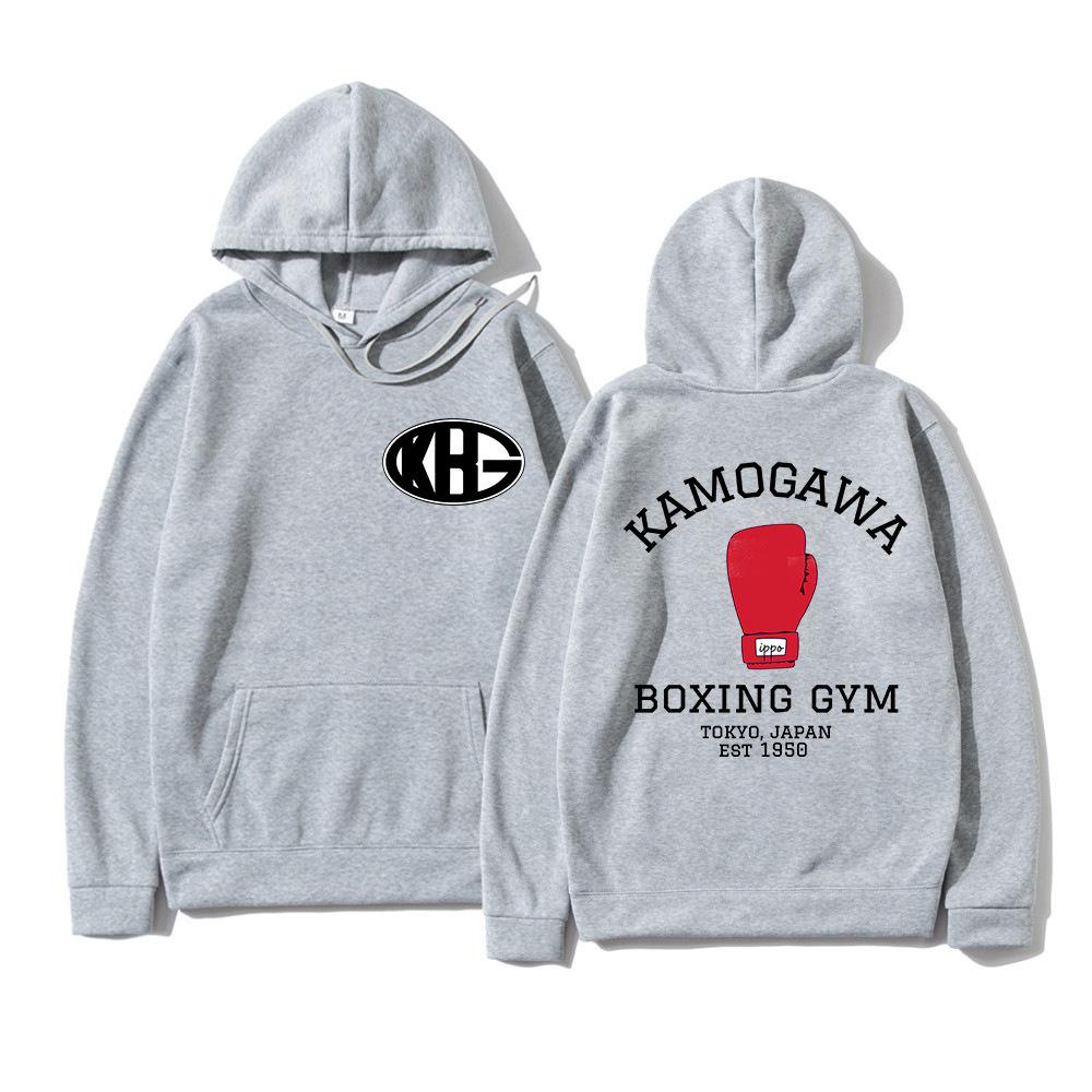 Hot Anime Hajime No Ippo Kamogawa Boxing Gym Hoodies Women Sweartshirt