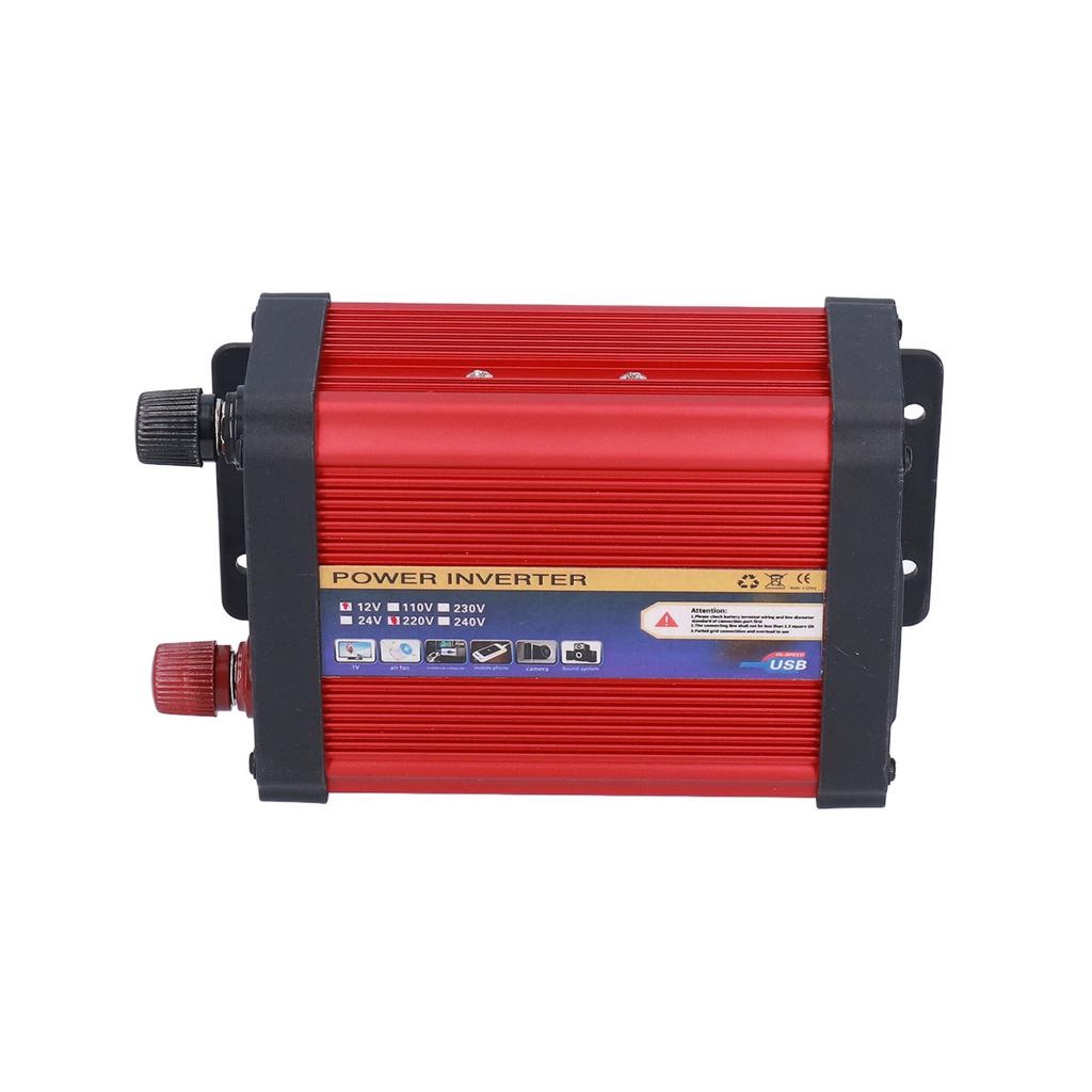 Portable 400W Car Power Converter 2 USB Ports Fast Charging Voltage Transformer Modified Sine Wave12V‑220V 50HZ+ 5HZ