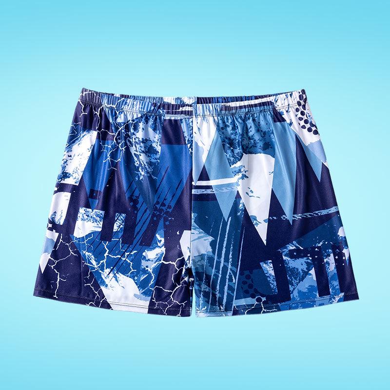 Men's Quick-Dry Flat Leg Plus Size Swim Trunks - Casual Sport Beach Shorts