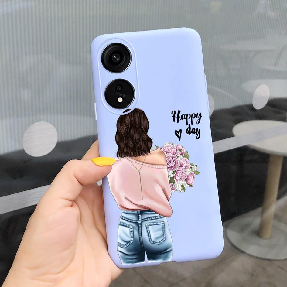 Für OPPO Reno8 T 5G Hülle Cover OPPO A78 Leopard Handyhülle Niedliche Kuh Weiche Rückseite Für OPPO Reno 8T 5G A 78 OPPOA78 A1 Pro Hülle