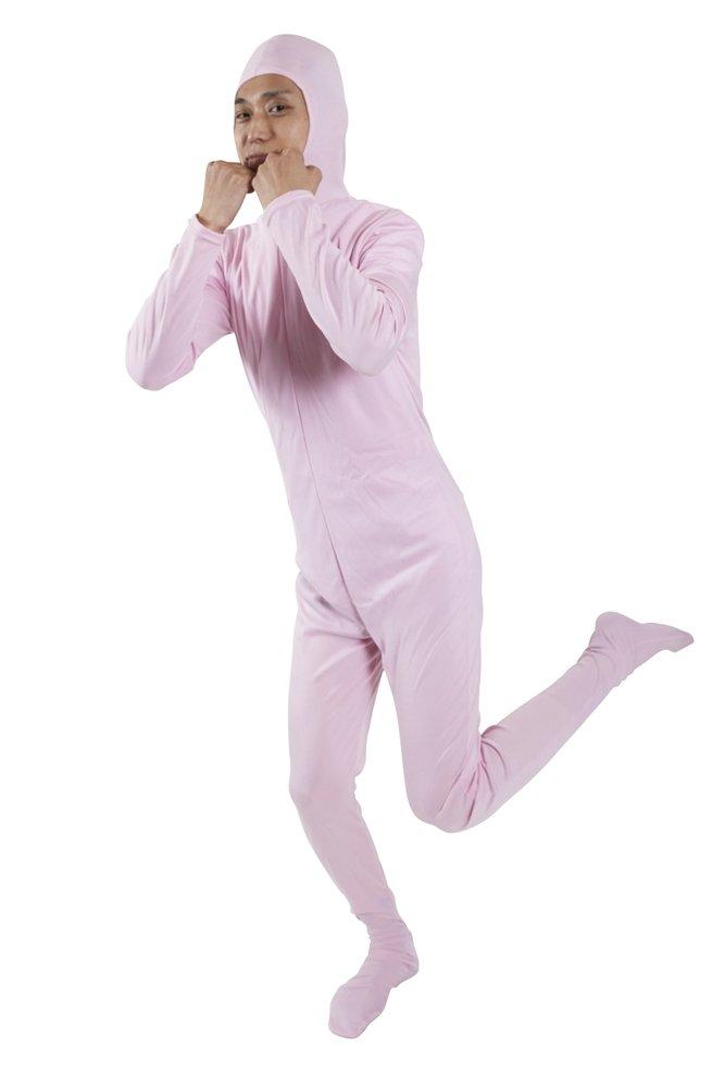 Clearstone Cosplay Halloween Full Body Zentai Size Pink Suit, Unisex, L,
