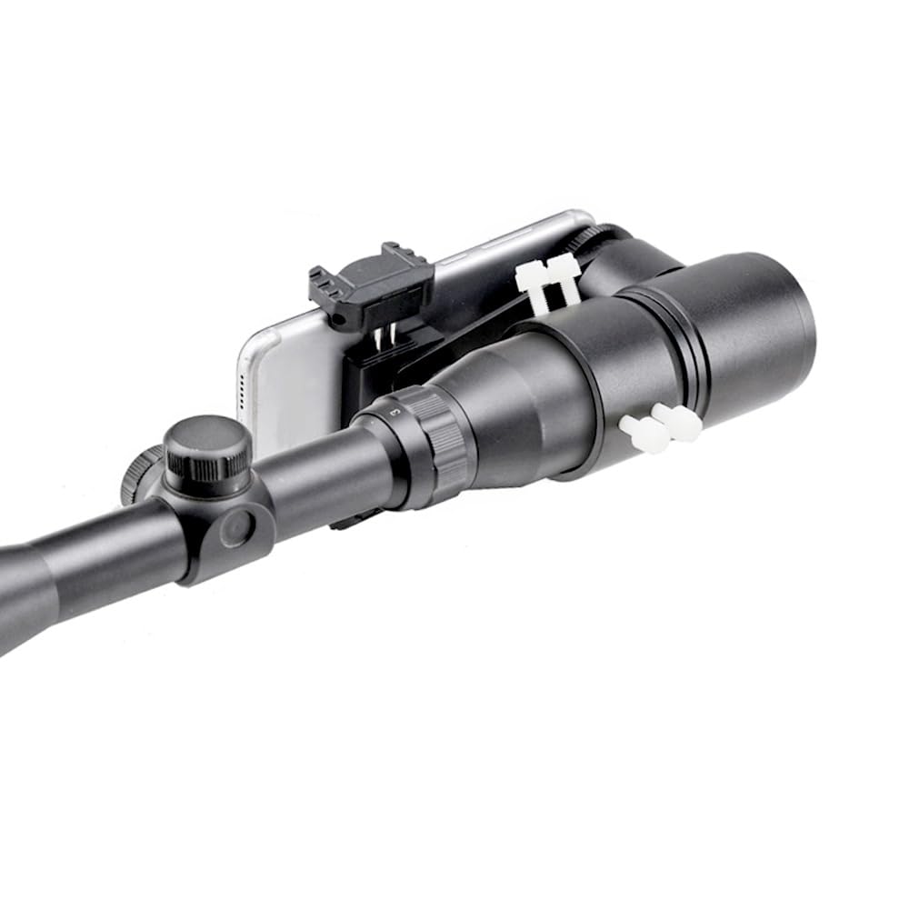ANQILAFU Riflescope Mount Camera Adapter - Aluminum Frame for Enhanced Hunting & Birdwatching Experience - Dual Angle for Accurate Aiming -