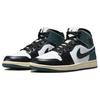 Air Jordan 1 Mid Oxidized Green Women Sneakers White Black Light-Dew FQ7818-100