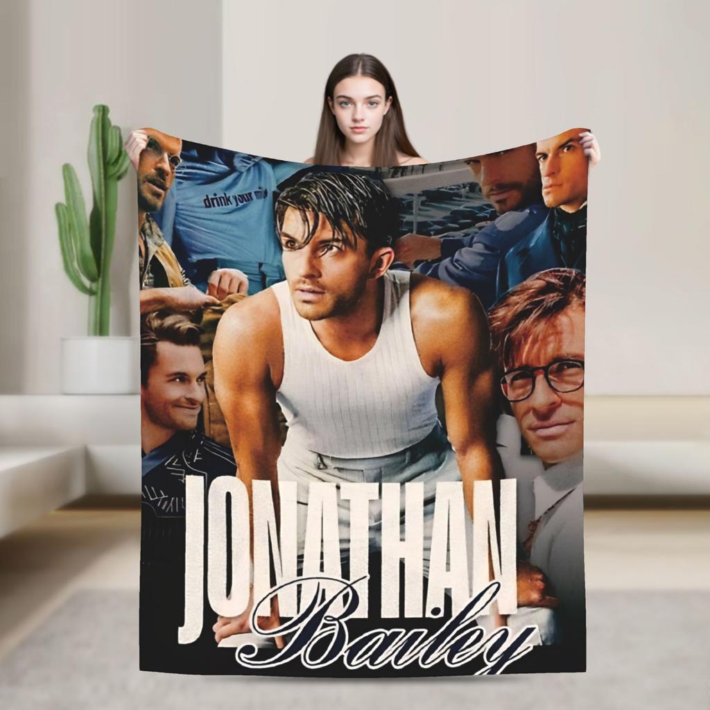 Jonathan Bailey Blanket  Travel Flannel Throw Blanket For Couch Bed Super Soft Design Quality Bedspread Gift Idea