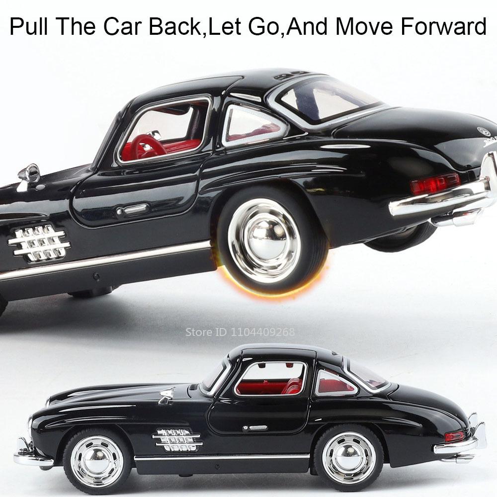 1:32 Scale 300SL GT63 V8 Sports Car Model Toy Metal Die-cast Sound Light Pull Back Vehicles Models Boys Hobby Ornaments Gifts