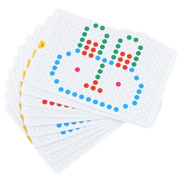 Magnetic Board MagPad Button Puzzle Montessori Mosaic