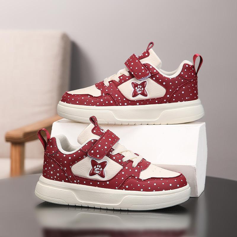 Children's Sports Shoes 2025 Autumn New Leather Comfortable Lightweight Non-slip Girls Fashion Casual Children's Board Shoes Tide