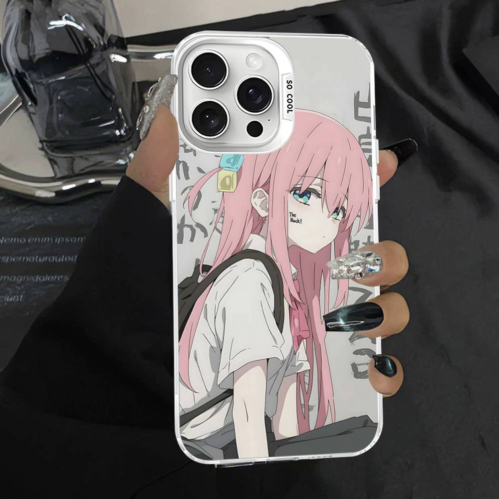 

B-BOCCHI THE ROCK! Phone Case For IPhone 17 16 15 14 11 12 13 Pro Max Pro Plus Colored Silver Cover iPhone 15 pro