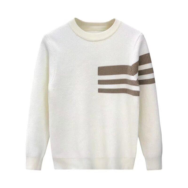 Pánský svetr Jaro 2024 Patchwork Různé barvy K pokožce šetrná látka Módní Všestranný top Ležérní S dlouhým rukávem Spodní tričko