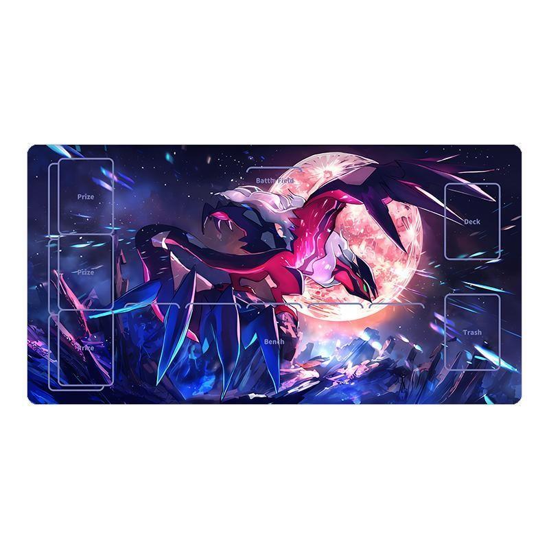 Pokemon PTCG Playmat Gengar Rayquaza Animation Characters Single Table Mat Battle Pad Classics Anime Collection Cards Toy Gift