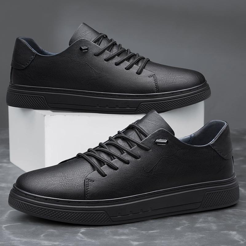Men's Shoes 2026 Genuine Leather Designer Casual Shoes Italian Luxury Brand Comfy Sneakers Men Skateboard Shoes Tenis Masculino