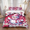 3pcs Candyland Snowman Duvet Cover Set - Includes 1 Duvet Cover and 2 Pillowcases, No Quilt Core, All-Season Home Decor Yy251111045