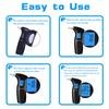 Advanced Portable Alcohol Tester Breath Analyzer with Sound Light Alarm for Drunk Driving Prevention and Safety