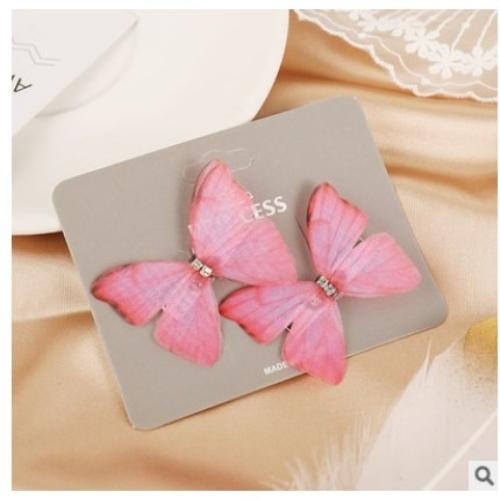 Butterfly Hair Clips for Women Kids Girls Gauze Pinzas Para El Pelo Hairpins Headdress Barette Fille Styling Accessories