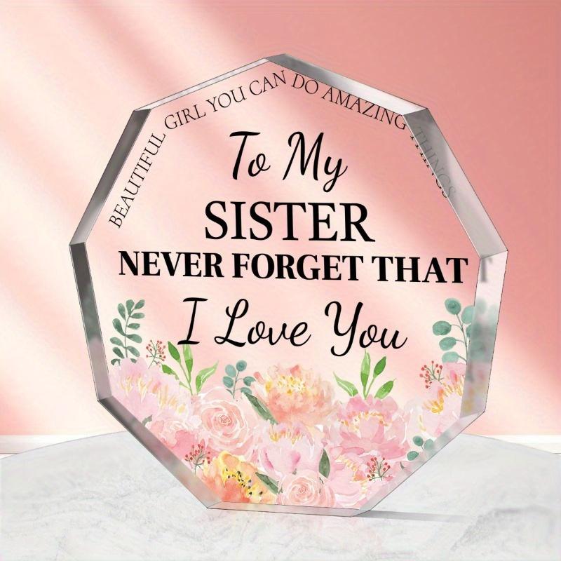 Sisters Acrylic Plaque - Versatile Gift for All Celebrations