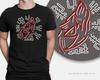 Viking Compass Wolf T-shirt VIKINGS Norse Mythology Odin History Warrior GYM Top