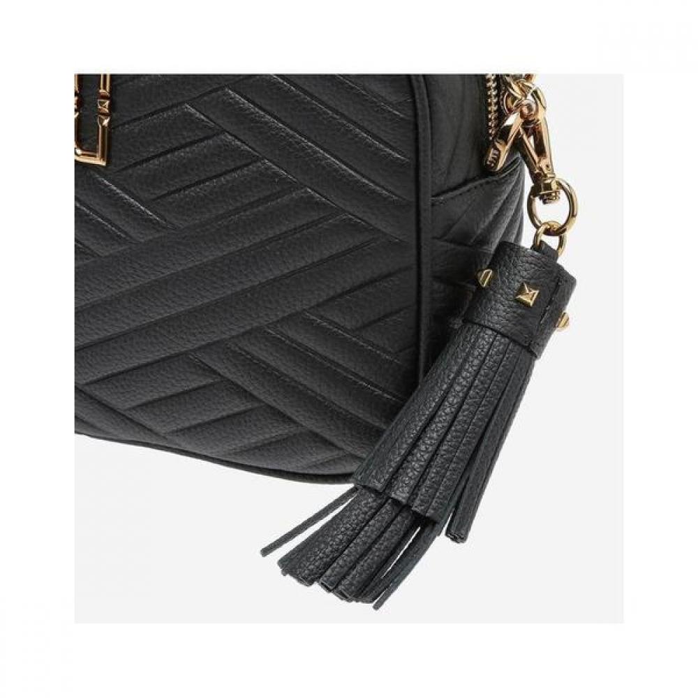 Daks Black Leather Chain Crossbody Bag Dcba2f361